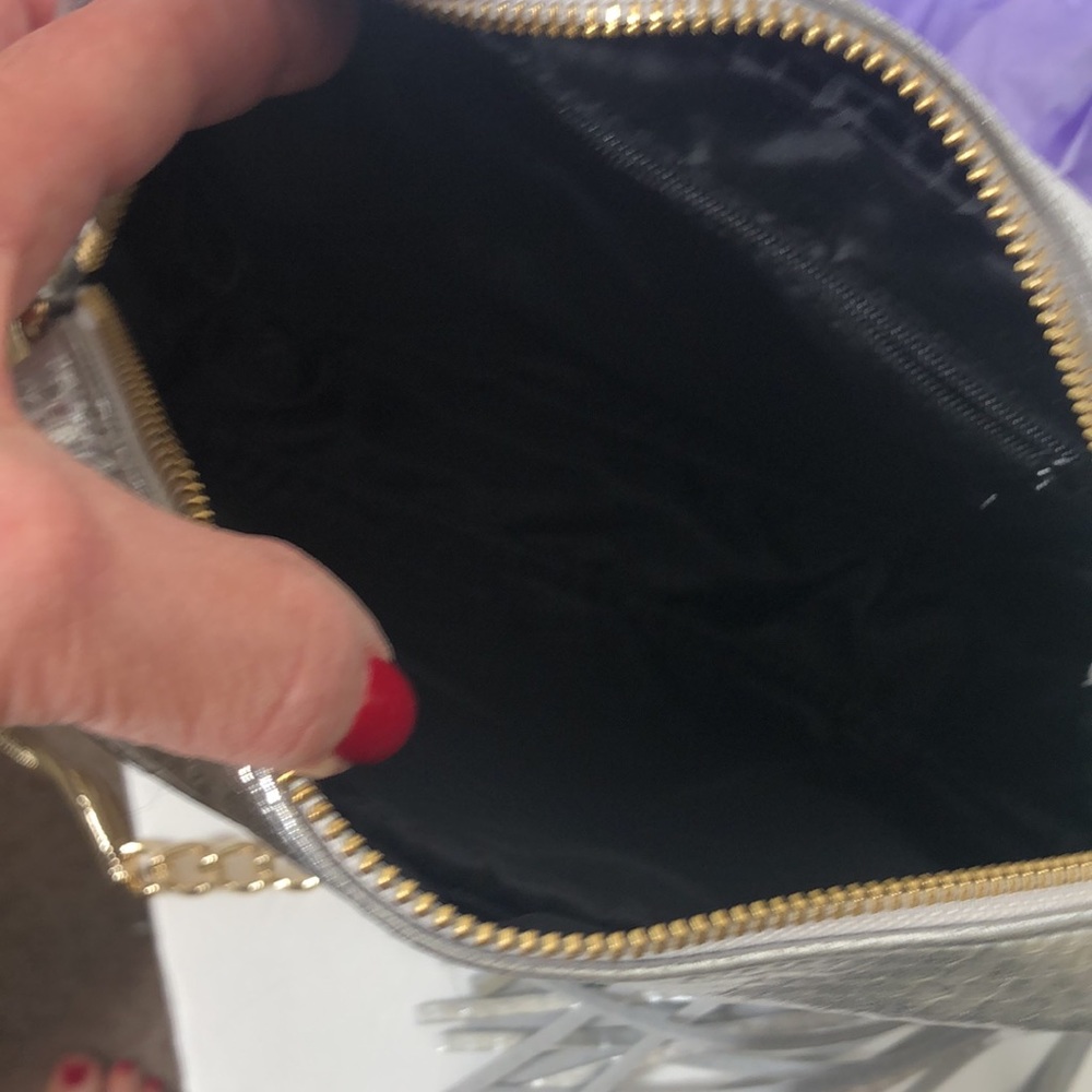 Victoria’s Secret Silver Embossed Python Embossed… - image 3